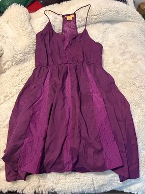 Hawks size Small Purple Spaghetti-Strap Party Dress